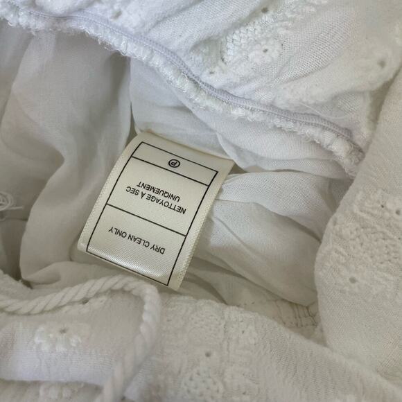 Cupcakes and cashmere romper Women's Malibu Embroidered Gauze jumpsuit White MD - Picture 7 of 10